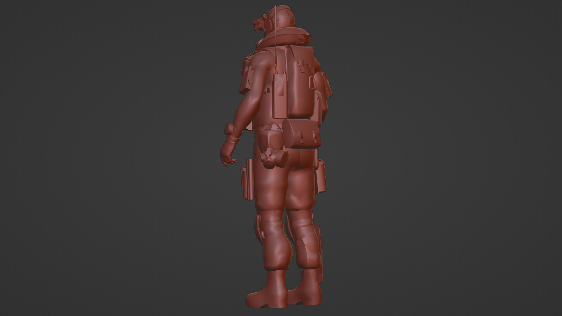 Elite Modern Soldier 3D Model  Rigged and Game Ready Low-poly 3D model_16