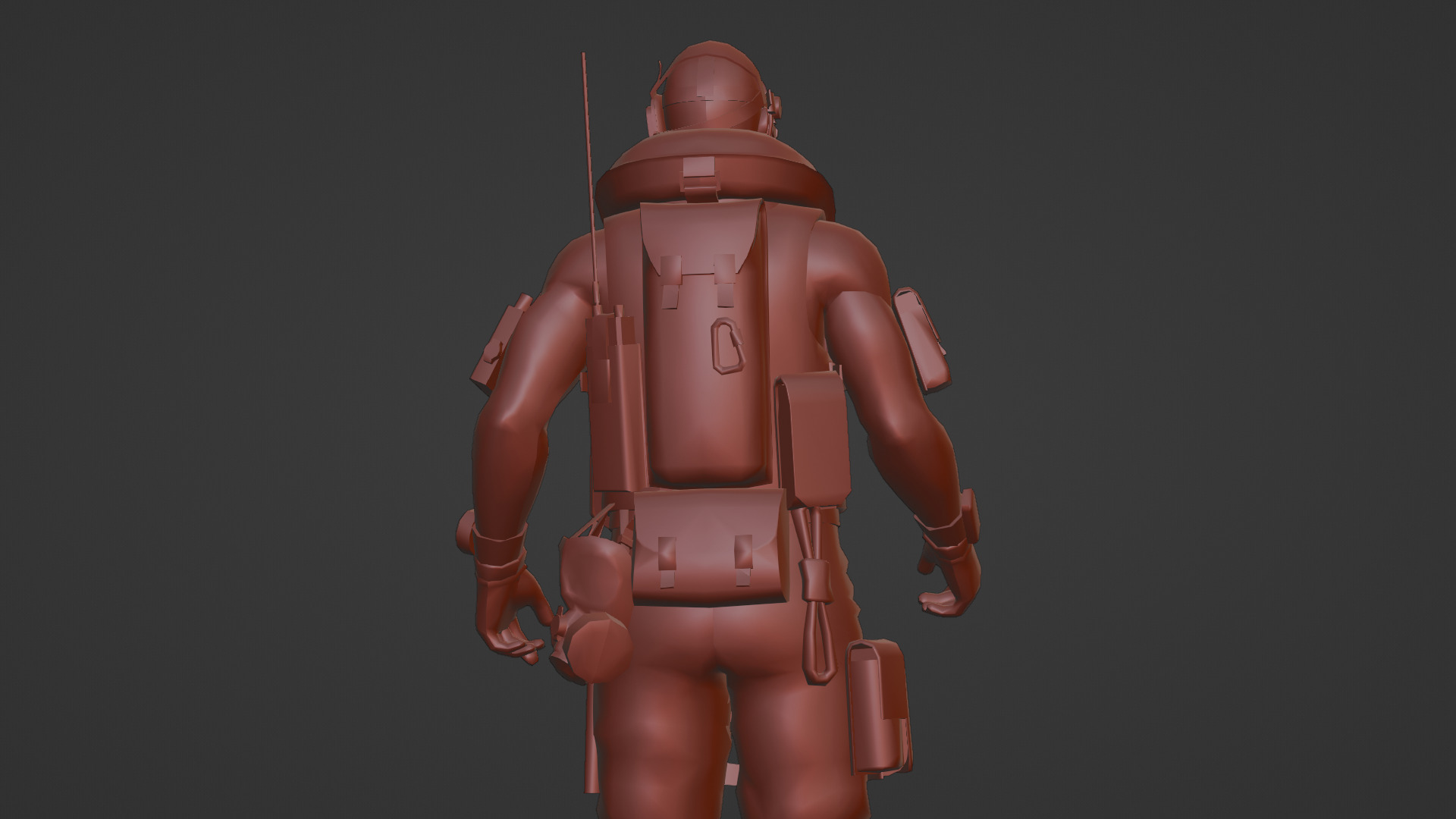Elite Modern Soldier 3D Model  Rigged and Game Ready Low-poly 3D model_23