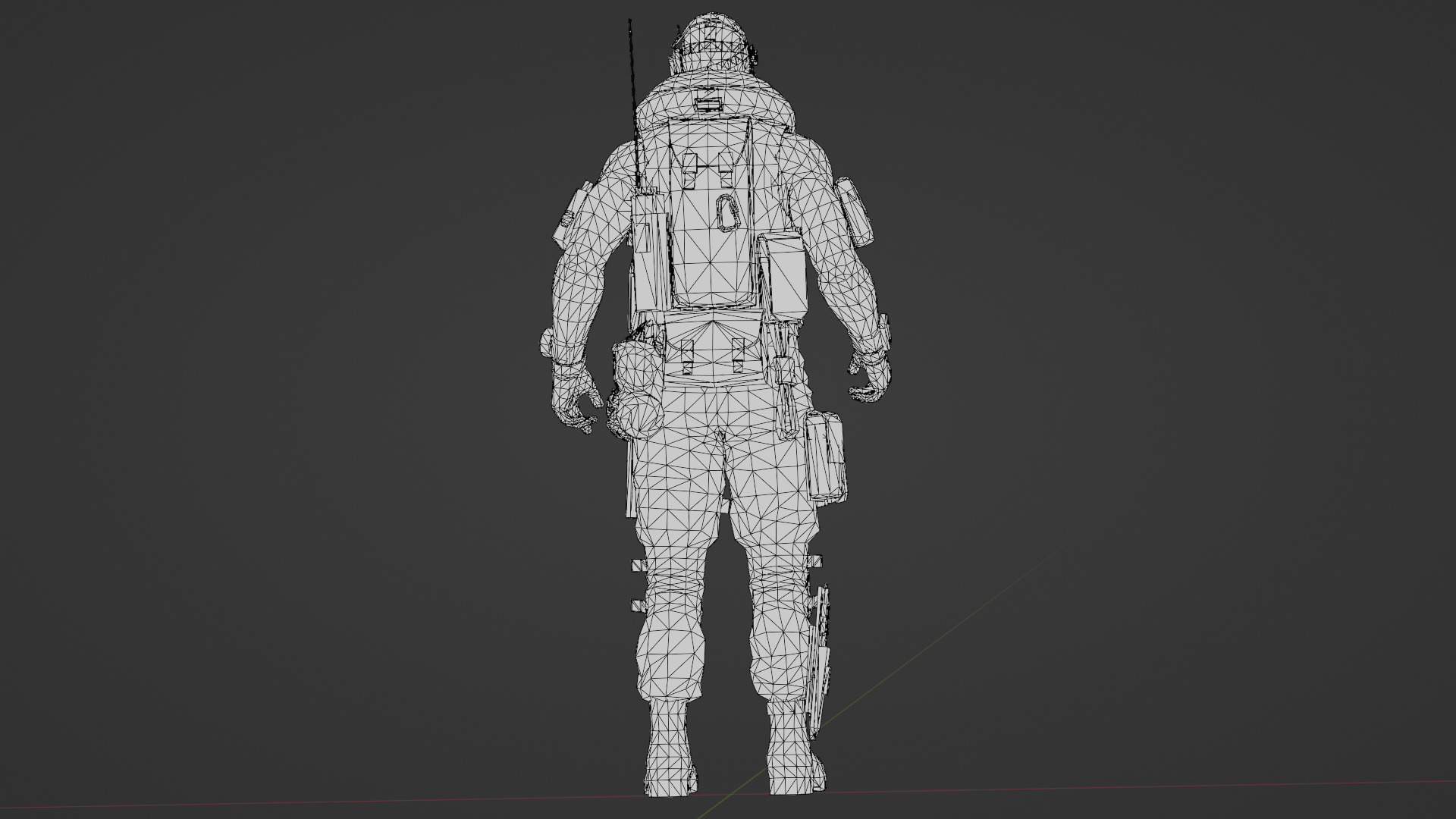 Elite Modern Soldier 3D Model  Rigged and Game Ready Low-poly 3D model_29