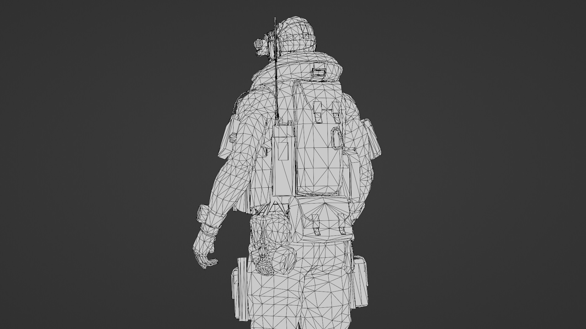 Elite Modern Soldier 3D Model  Rigged and Game Ready Low-poly 3D model_34