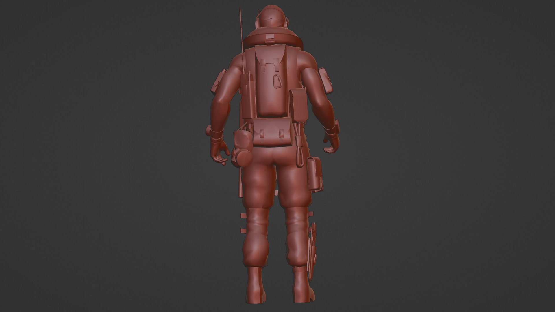 Elite Modern Soldier 3D Model  Rigged and Game Ready Low-poly 3D model_17