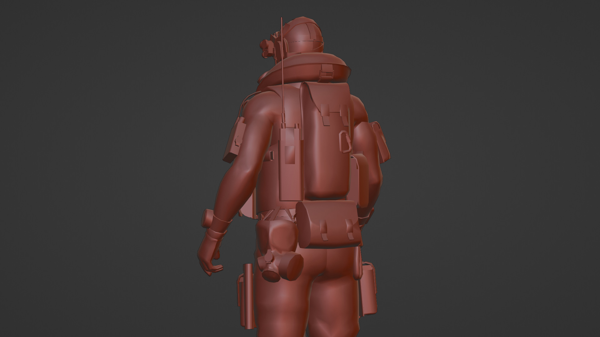Elite Modern Soldier 3D Model  Rigged and Game Ready Low-poly 3D model_22