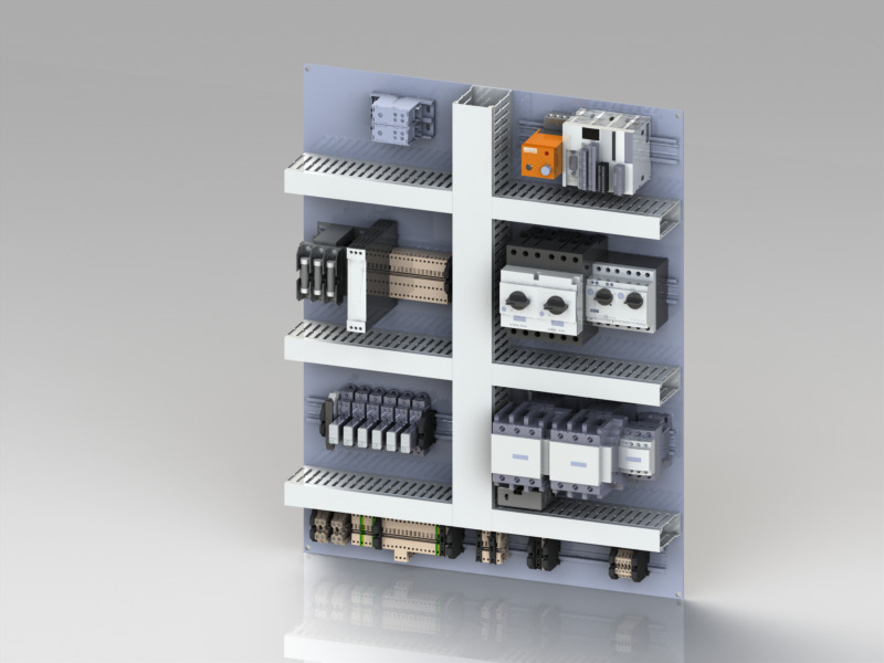 Caixa de Controle  Composteira Low-poly 3D model_4