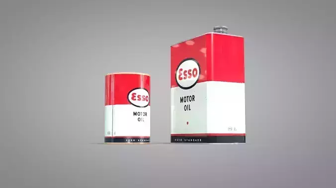 Esso Oil Can 3D model