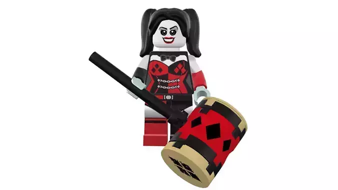 3D print minifigure - Harley Quinn - V3
