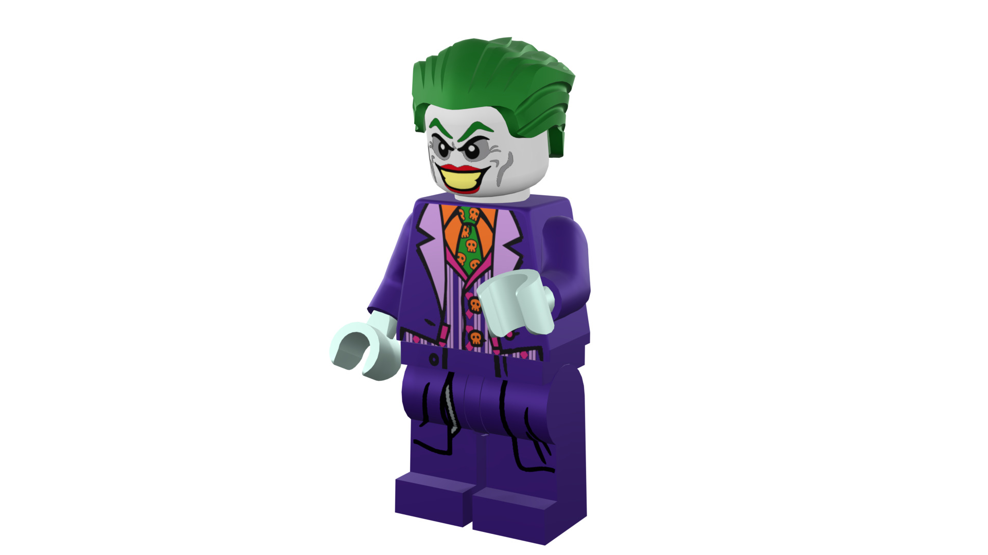 3D print minifigure - Joker - V2 3D print model_45