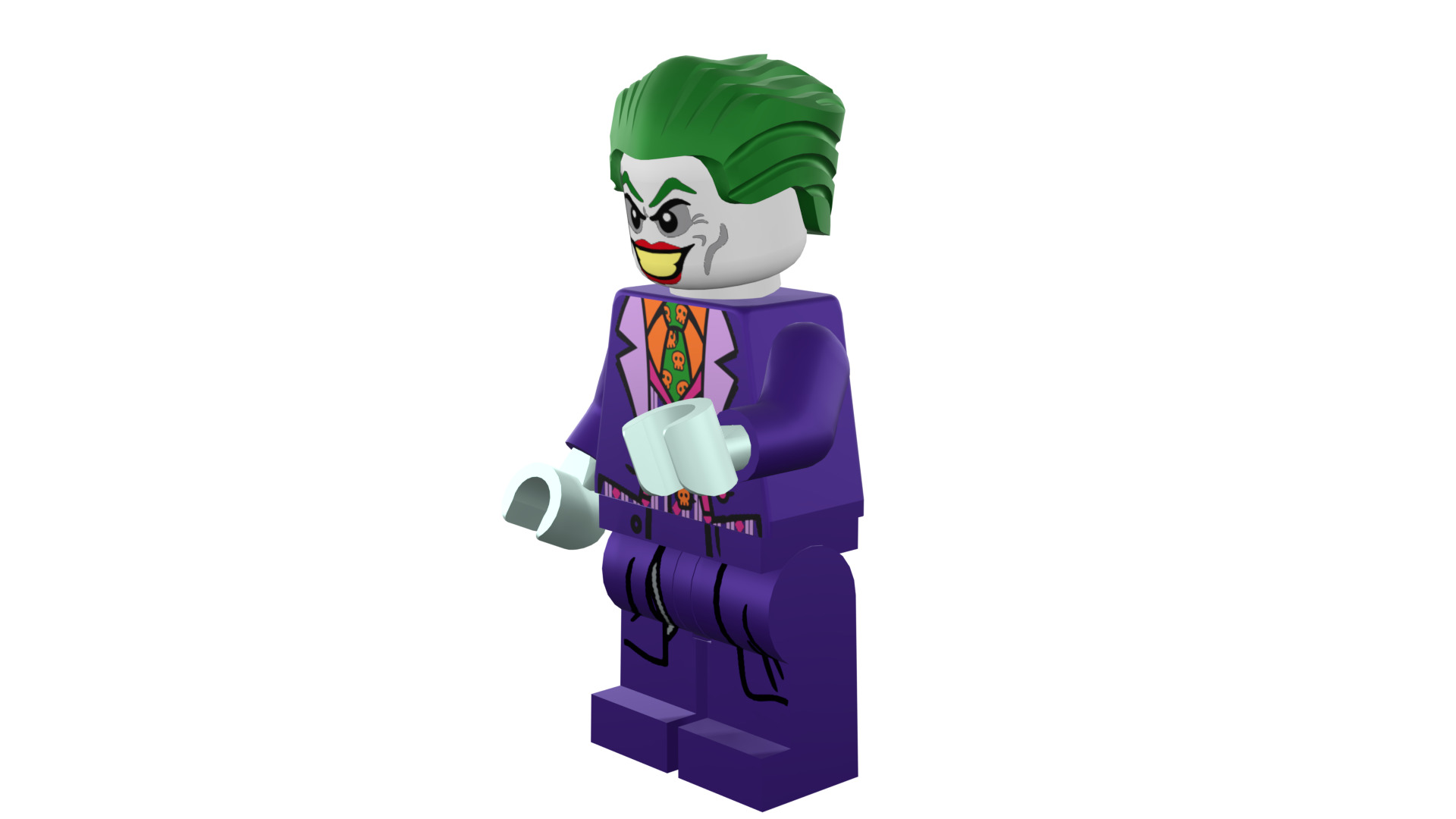 3D print minifigure - Joker - V2 3D print model_43