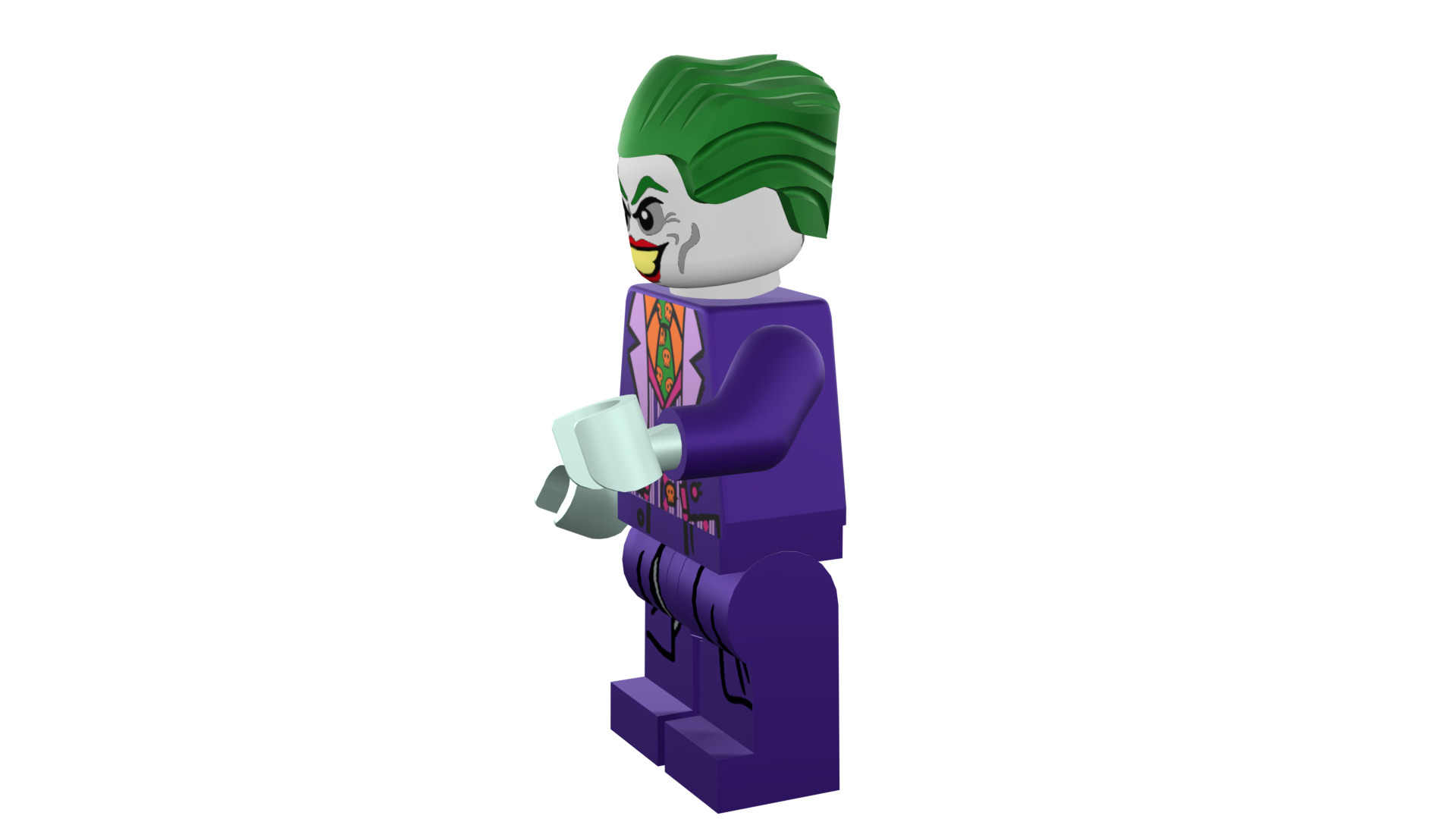 3D print minifigure - Joker - V2 3D print model_41
