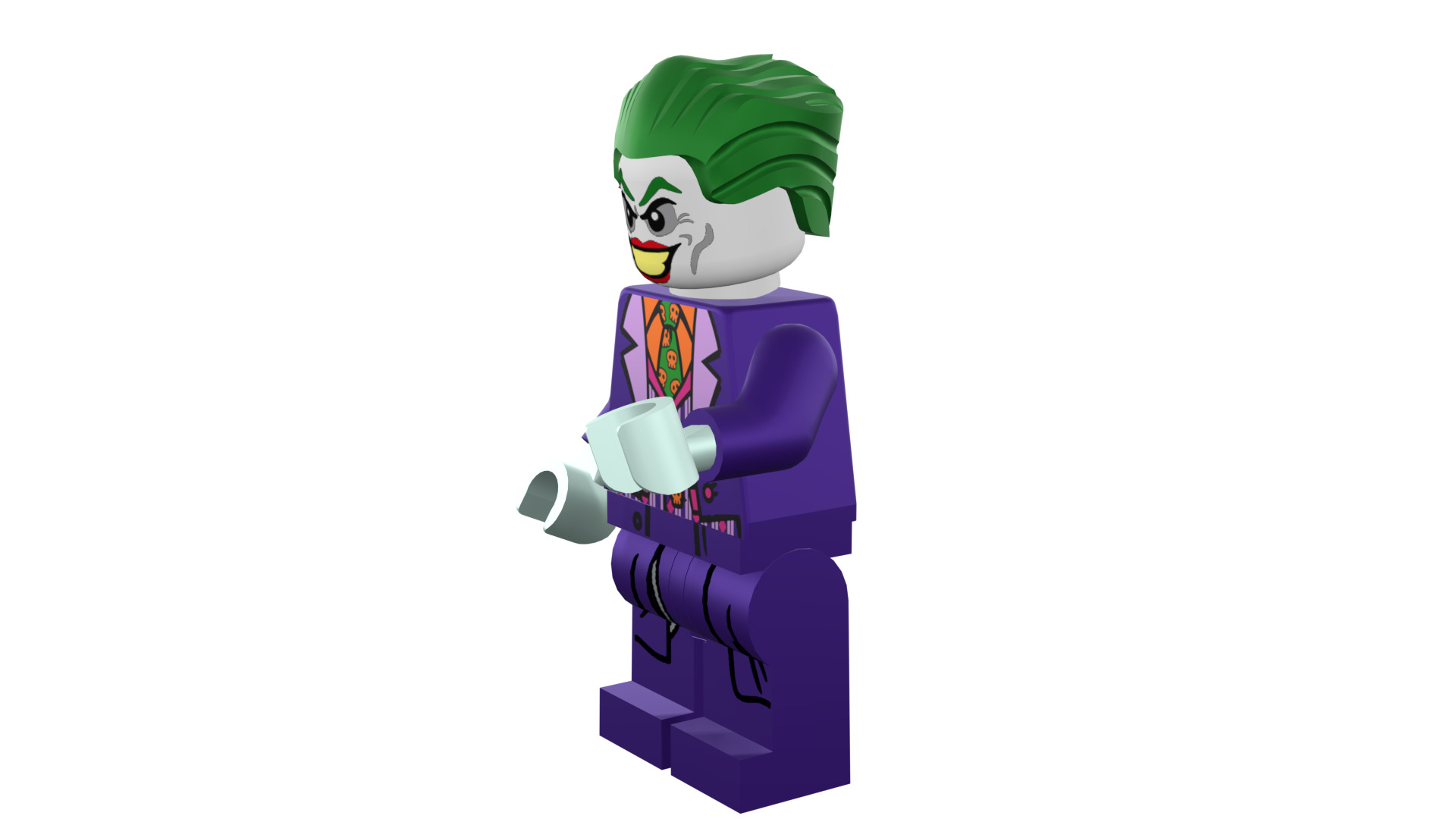 3D print minifigure - Joker - V2 3D print model_42