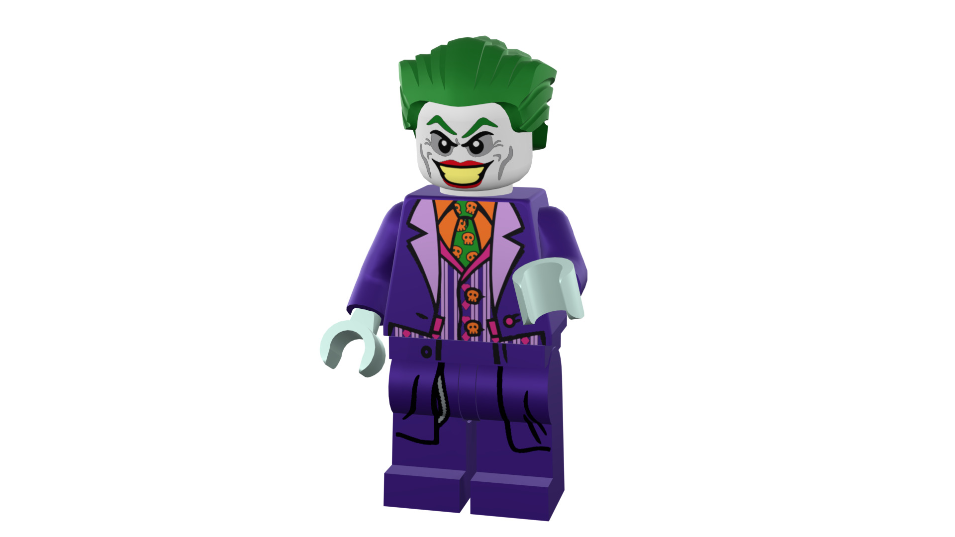 3D print minifigure - Joker - V2 3D print model_47