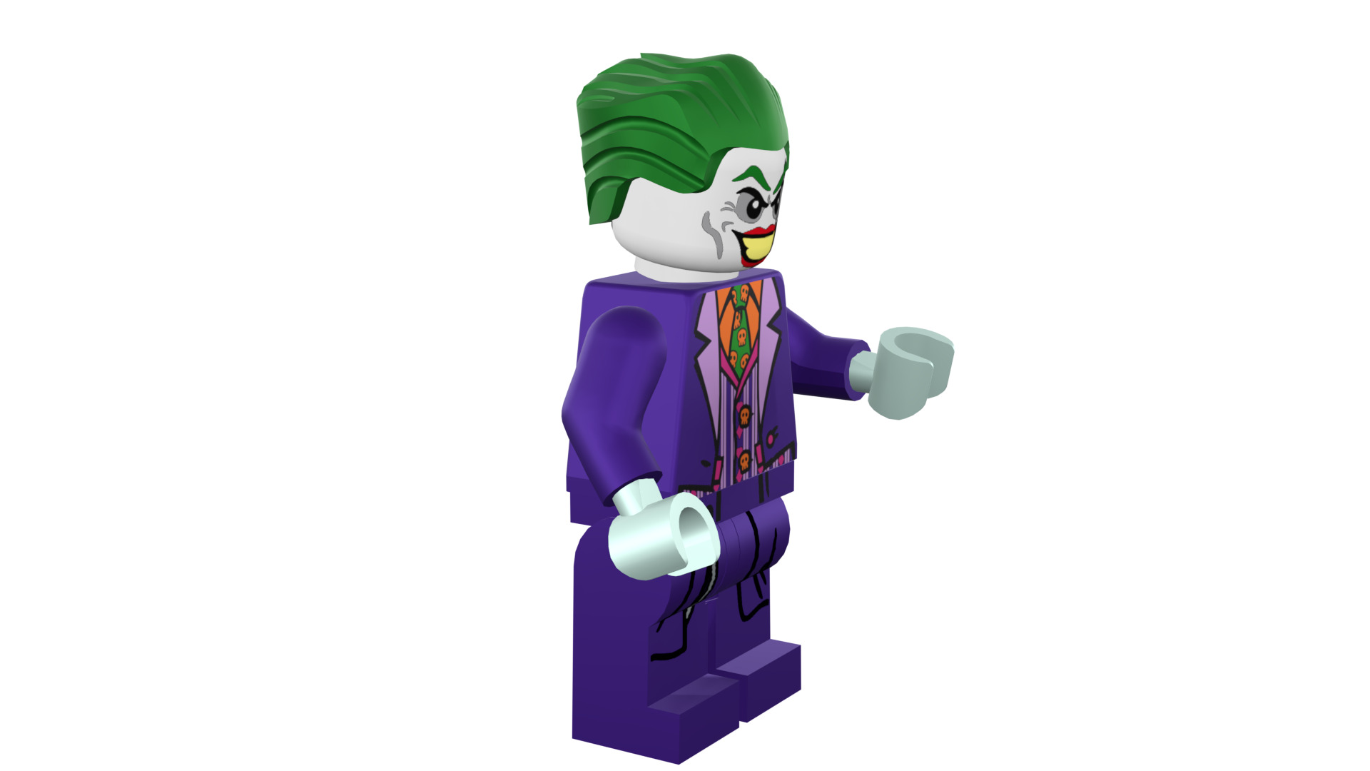 3D print minifigure - Joker - V2 3D print model_12