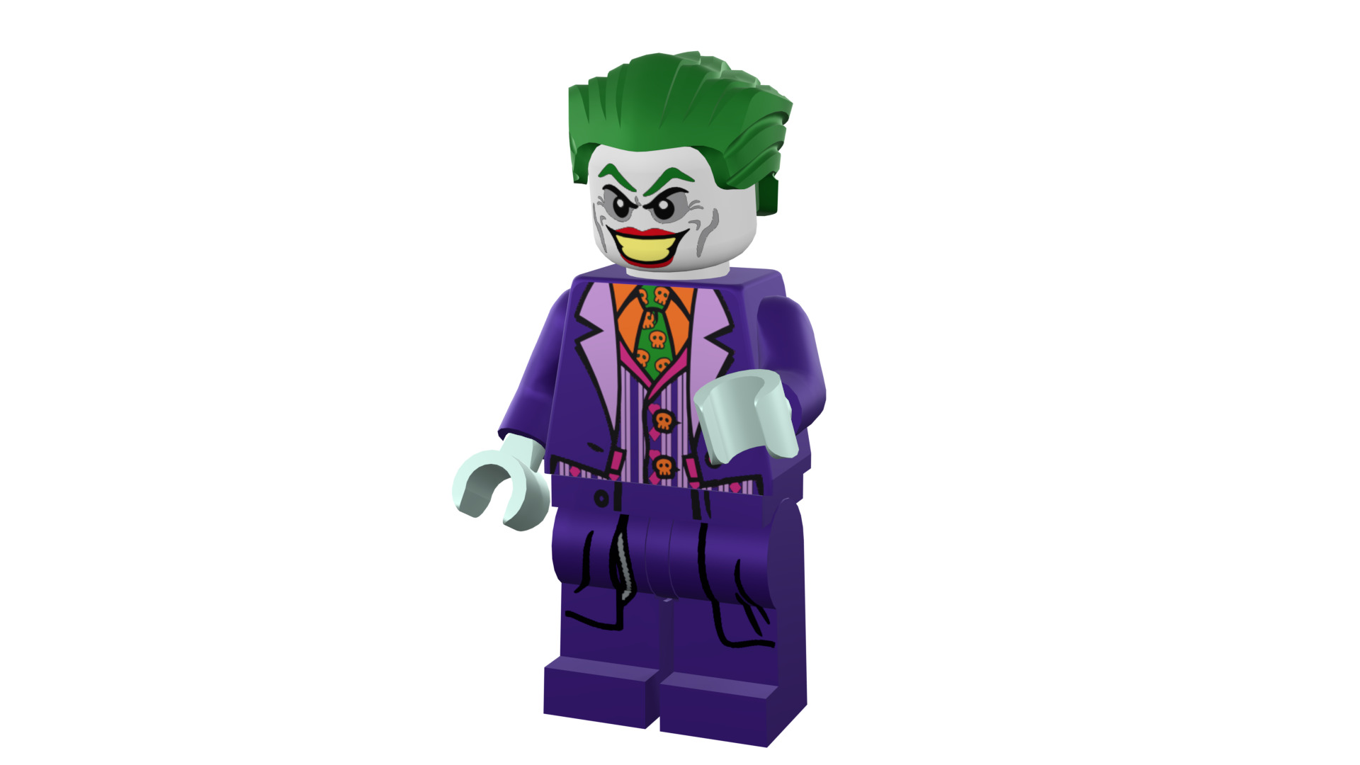 3D print minifigure - Joker - V2 3D print model_46