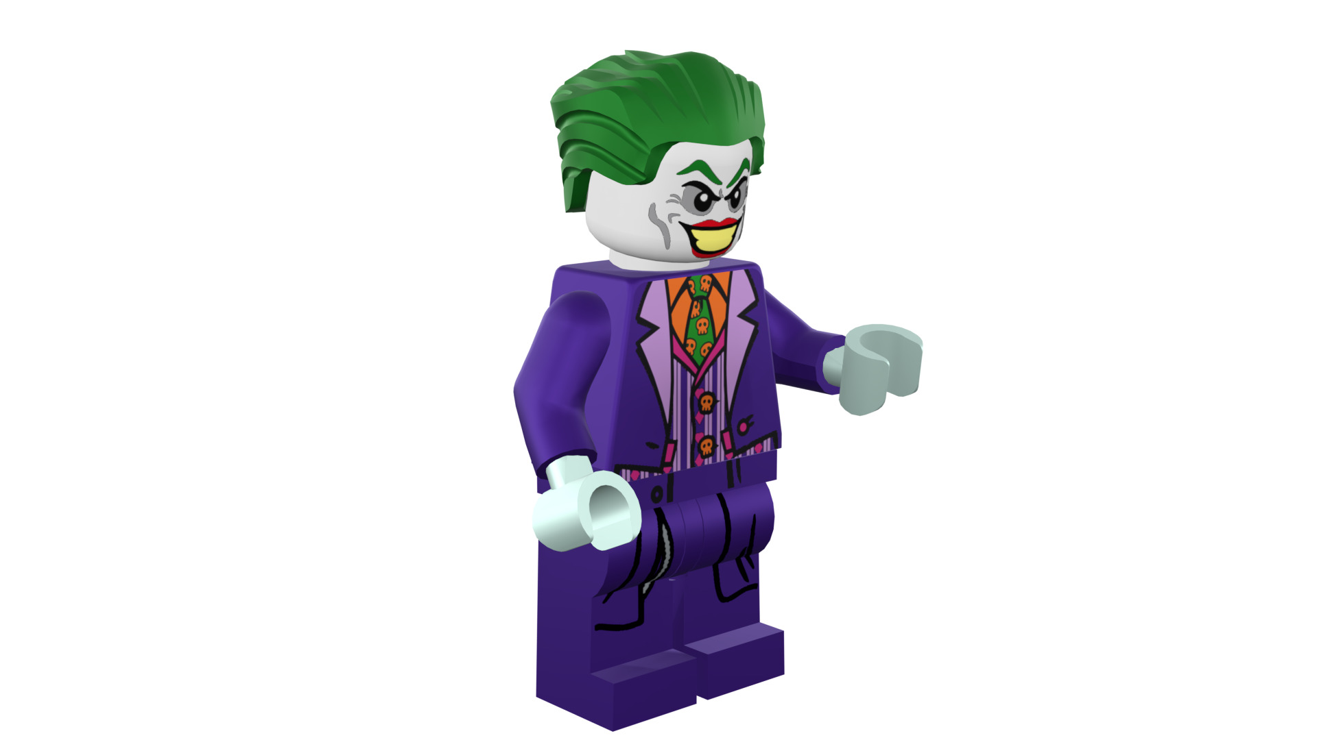3D print minifigure - Joker - V2 3D print model_10