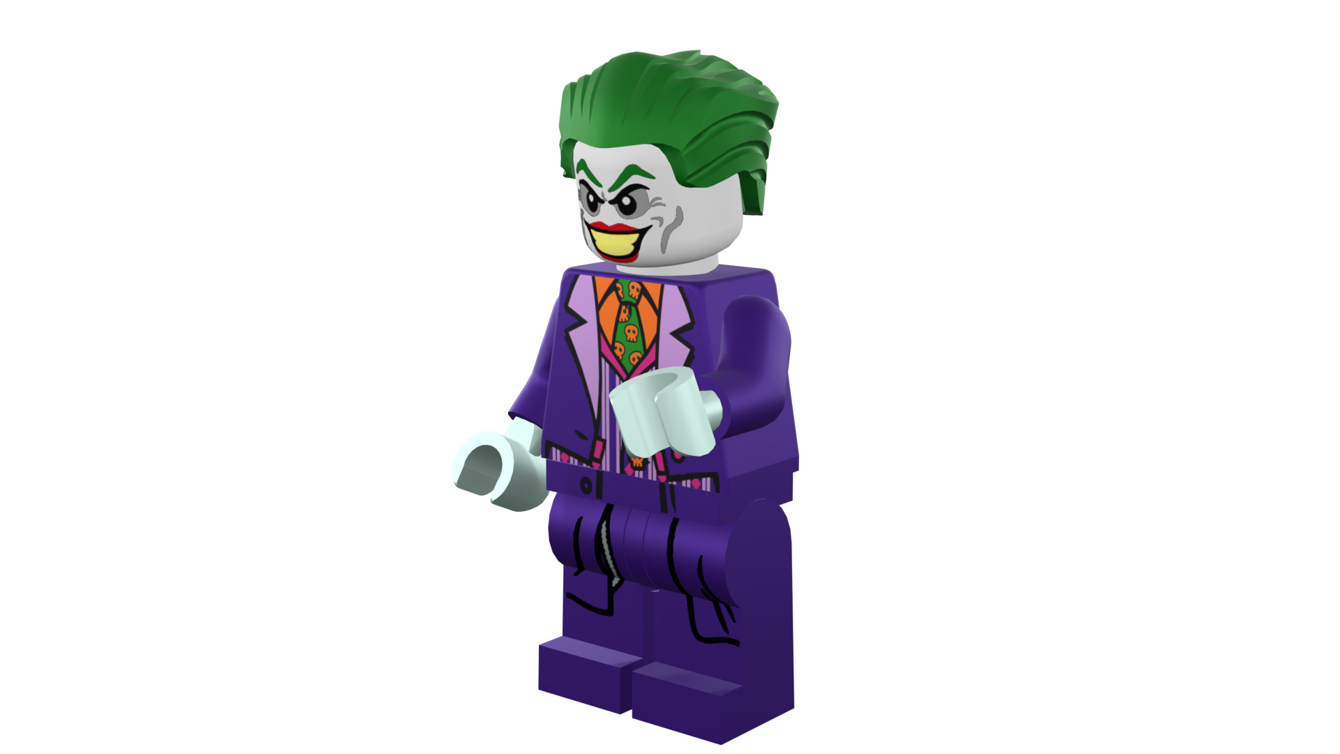 3D print minifigure - Joker - V2 3D print model_44