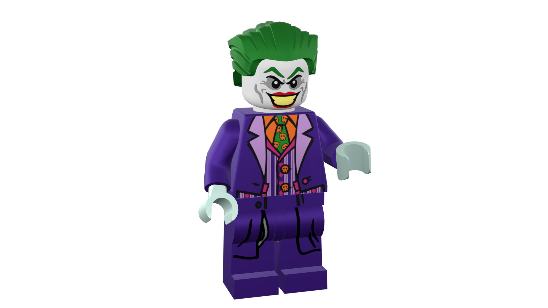 3D print minifigure - Joker - V2 3D print model_7