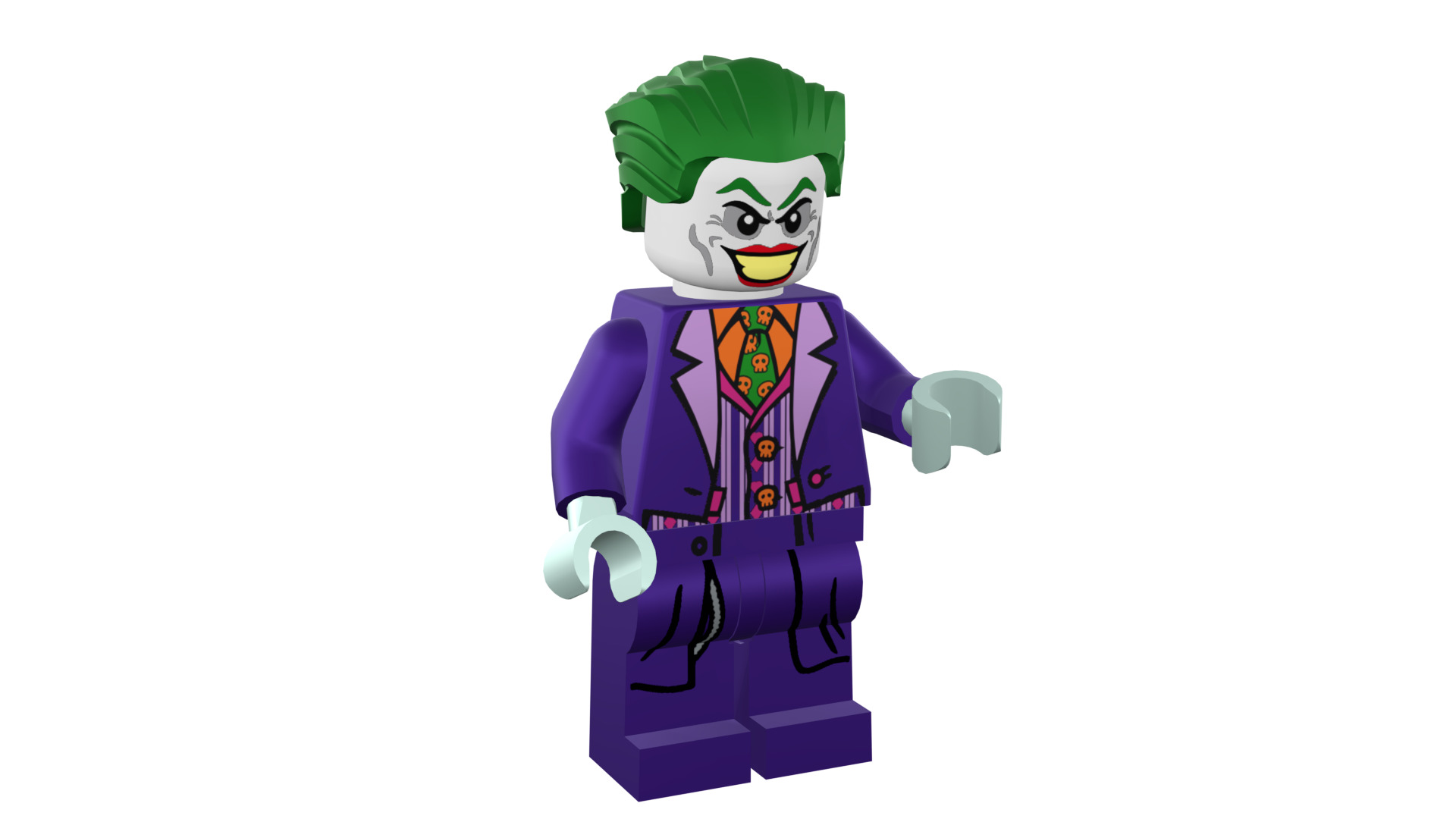 3D print minifigure - Joker - V2 3D print model_8