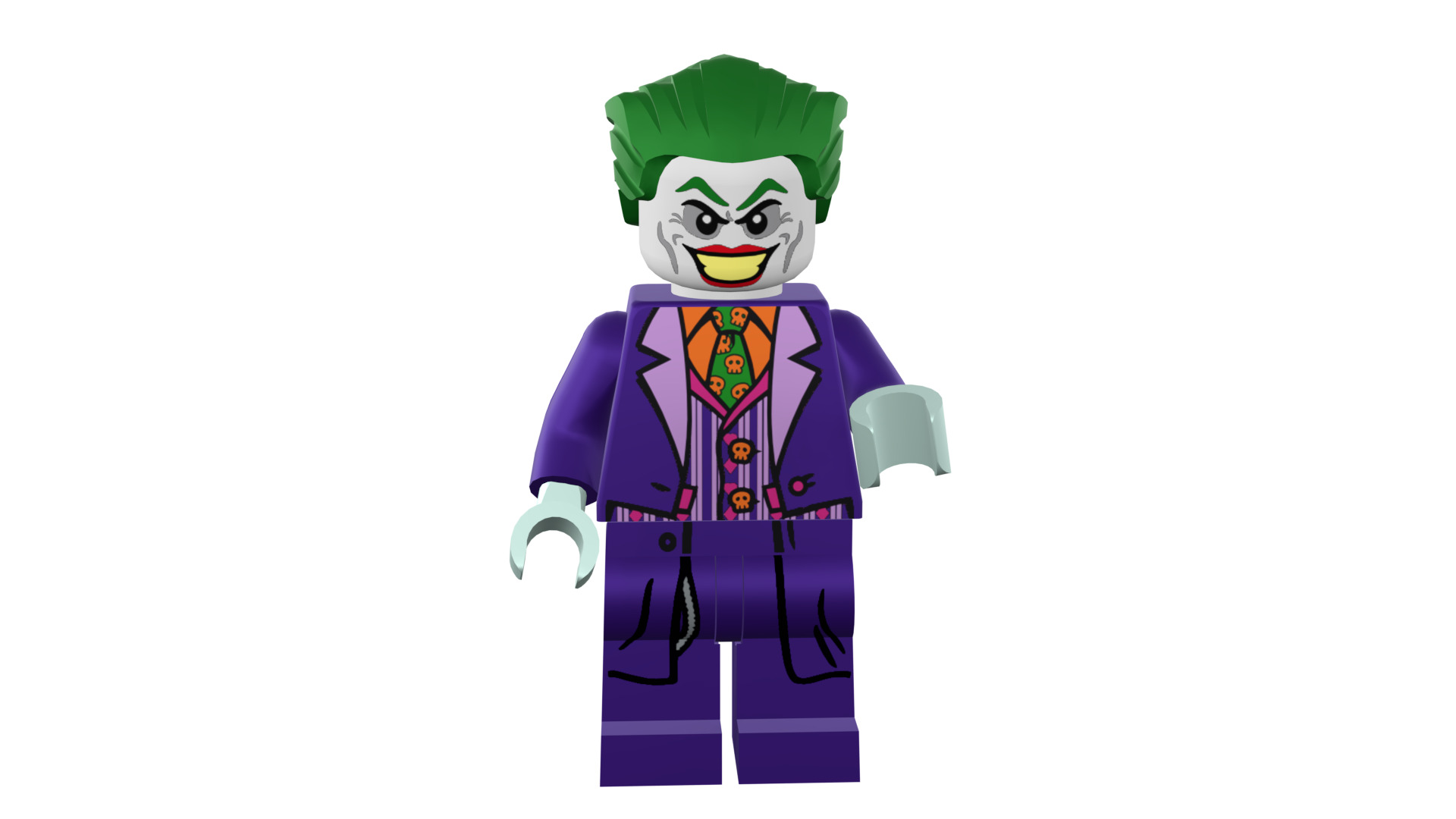 3D print minifigure - Joker - V2 3D print model_49