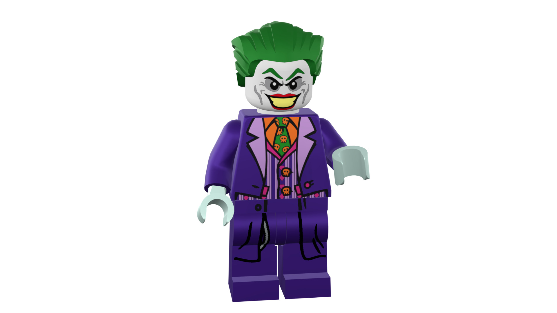 3D print minifigure - Joker - V2 3D print model_6