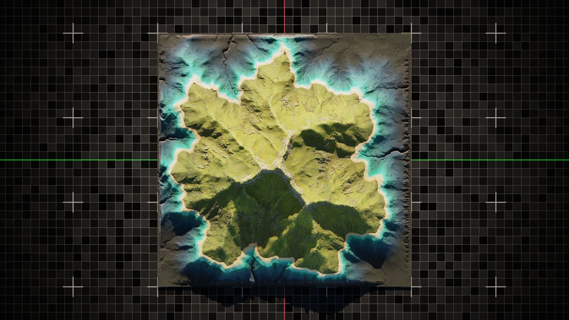 Island Mountain 2 3D model_7