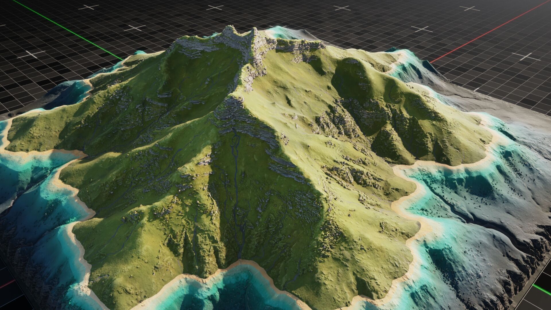 Island Mountain 2 3D model_8