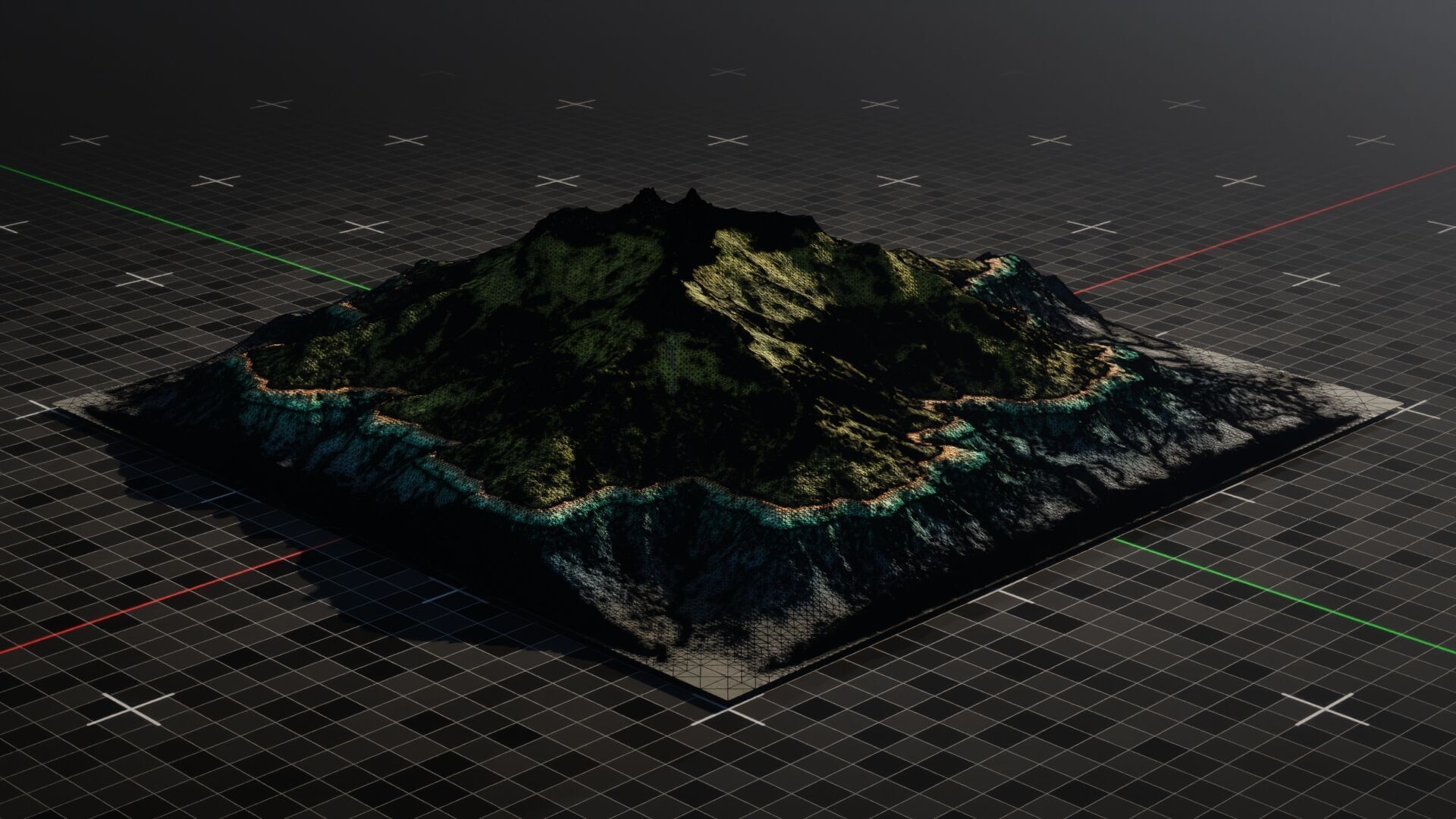 Island Mountain 2 3D model_11