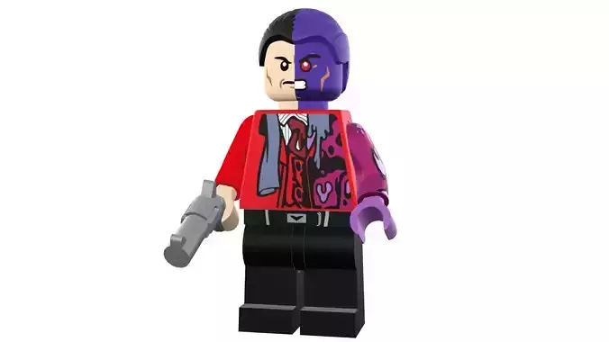 3D print minifigure - Two Face