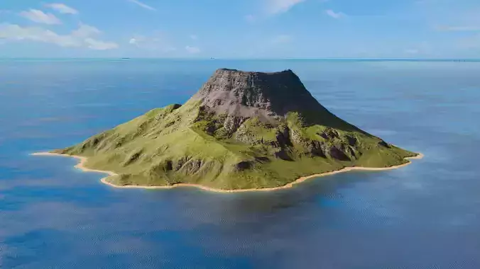 Island Volcano 3 3D model