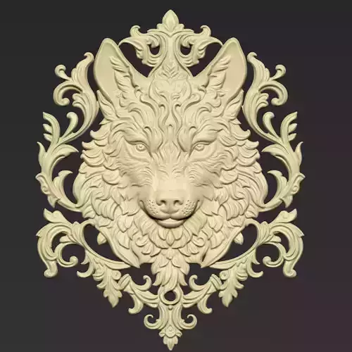 Wolf Head A1 3D print model