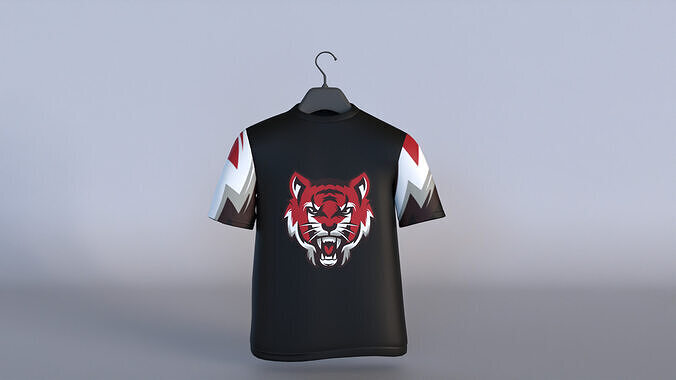 T-shirt 3d model  Free low-poly 3D model