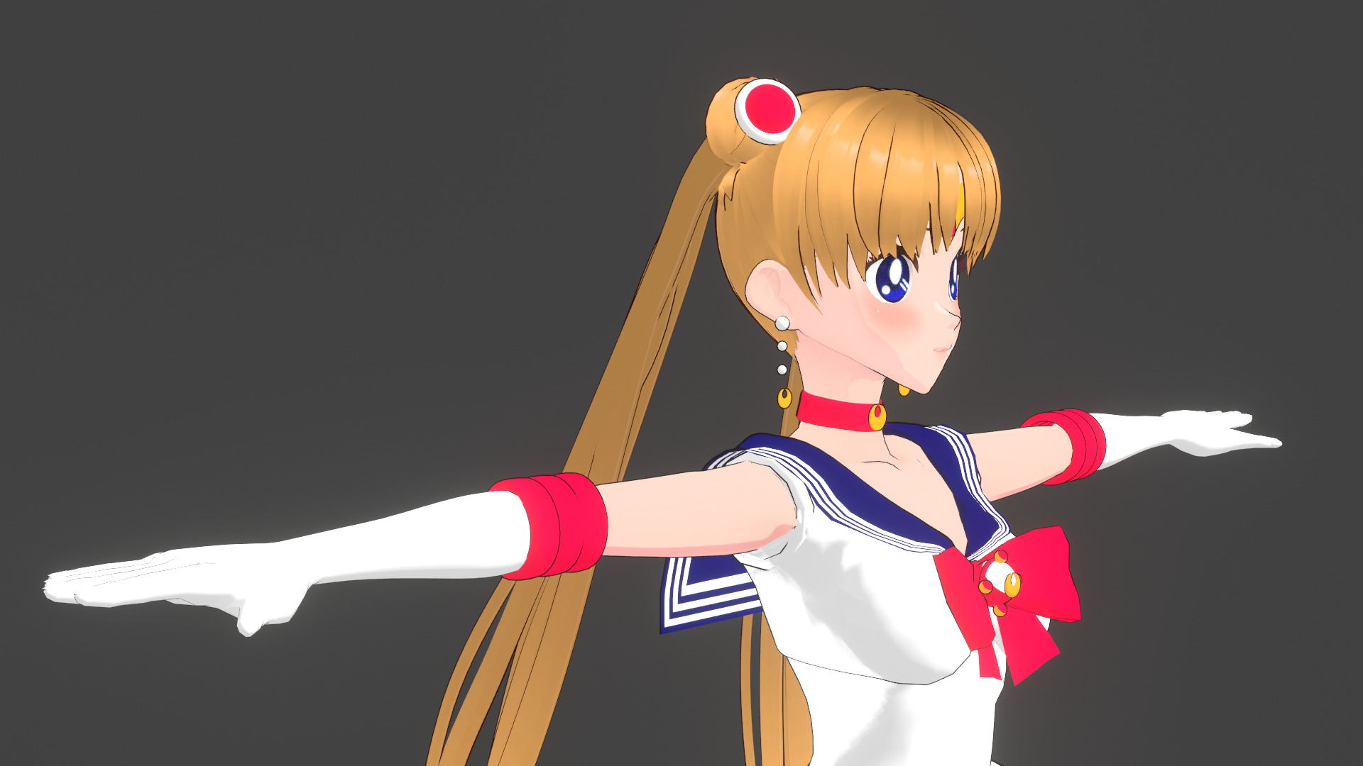 Vroid Sailormoon Free low-poly 3D model_3