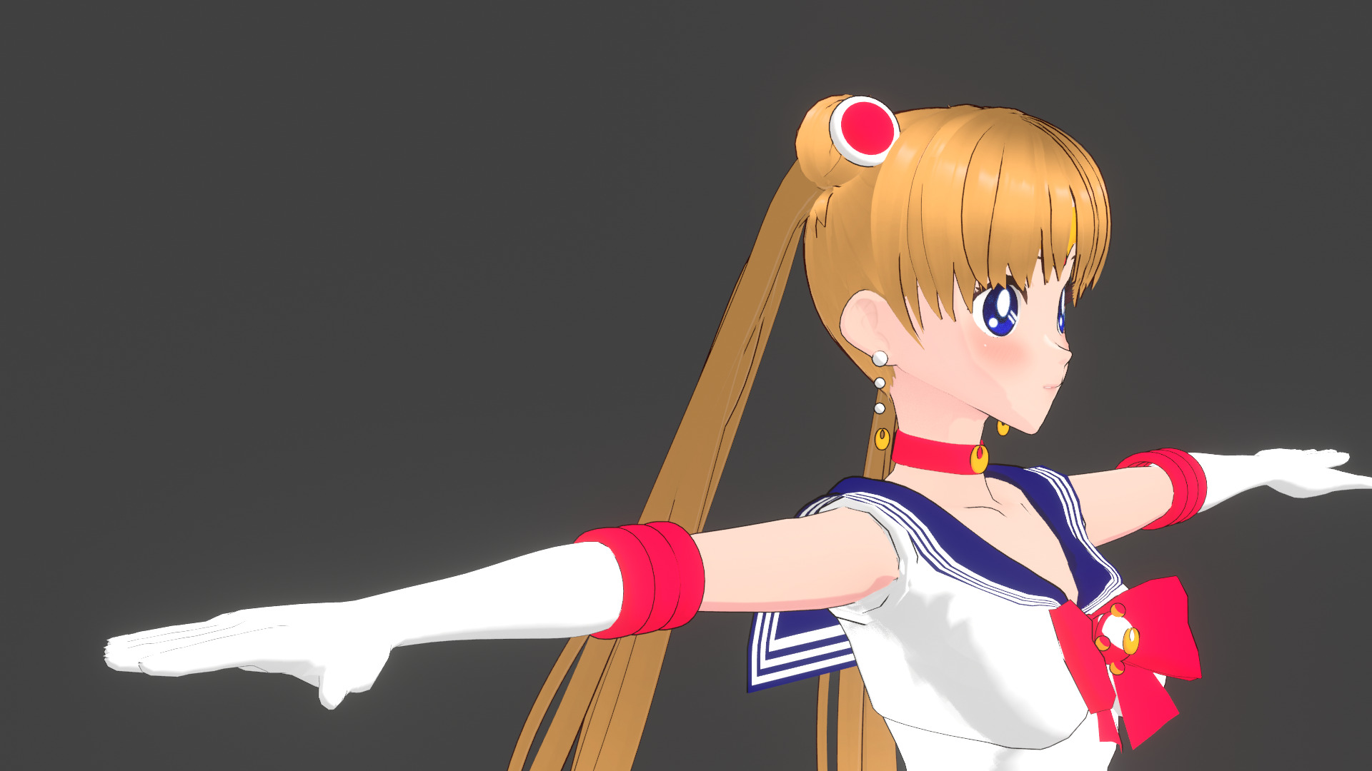 Vroid Sailormoon Free low-poly 3D model_2