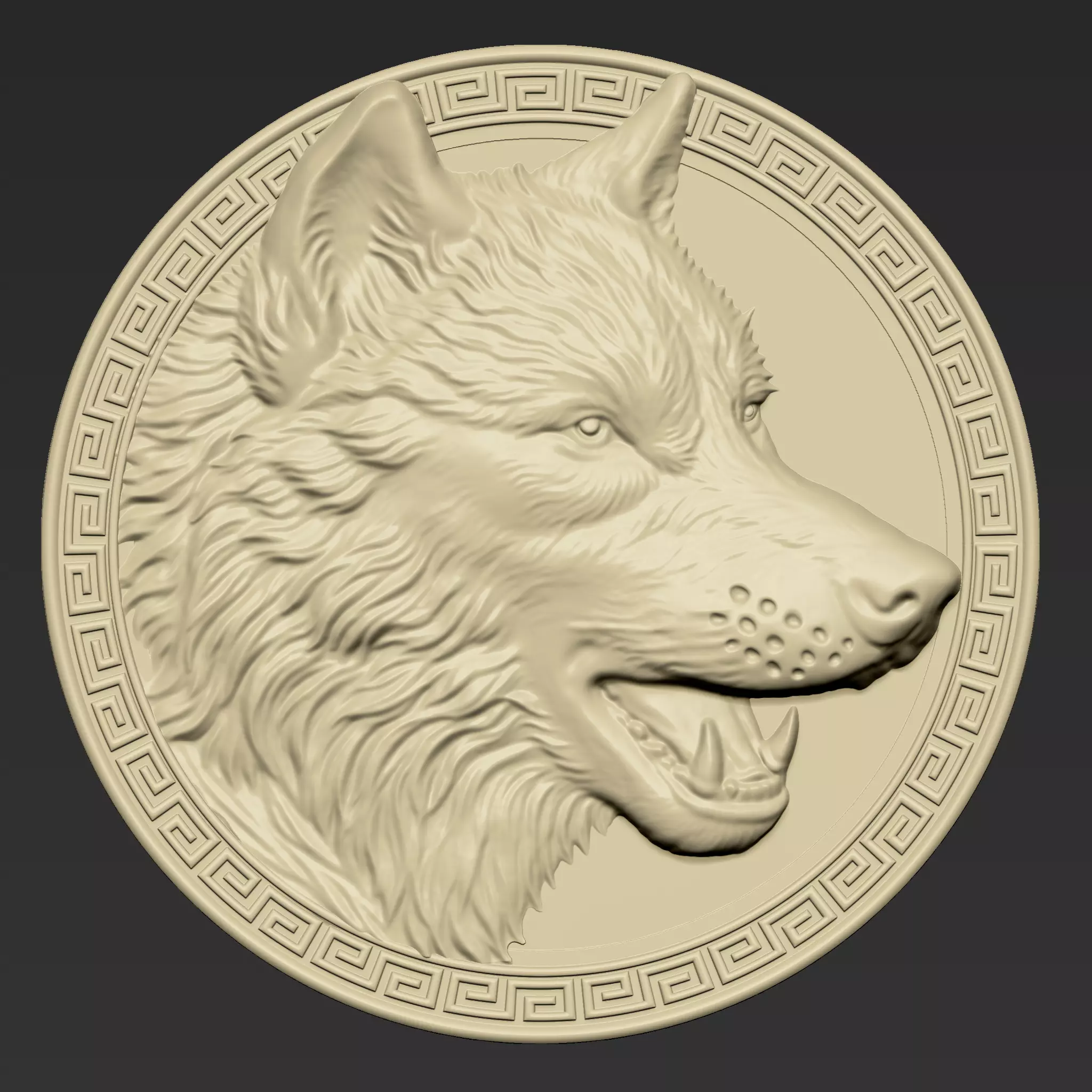 Wolf Head A8 3D print model