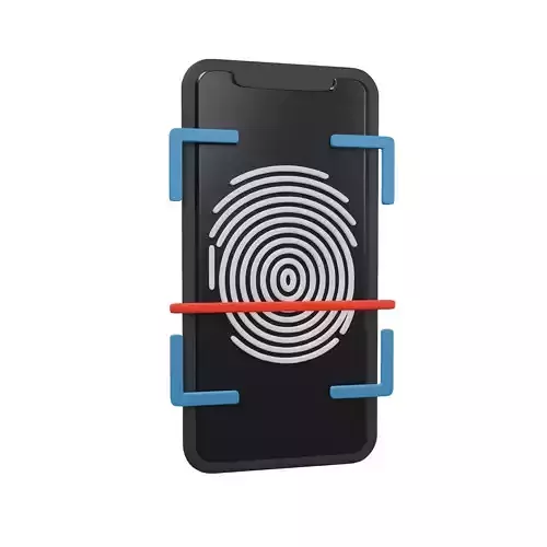 Phone Fingerprint Recognition Icon v1 001