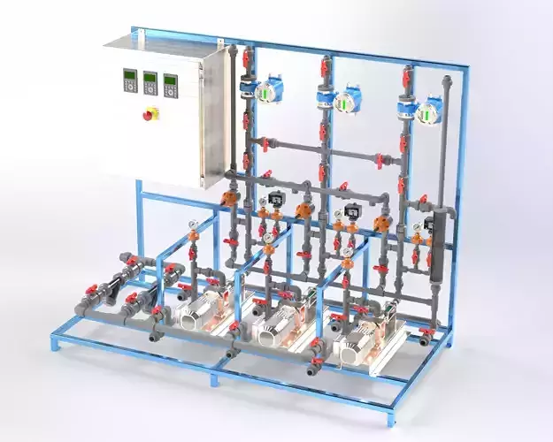 Polymer chemical feed system 3 points injection