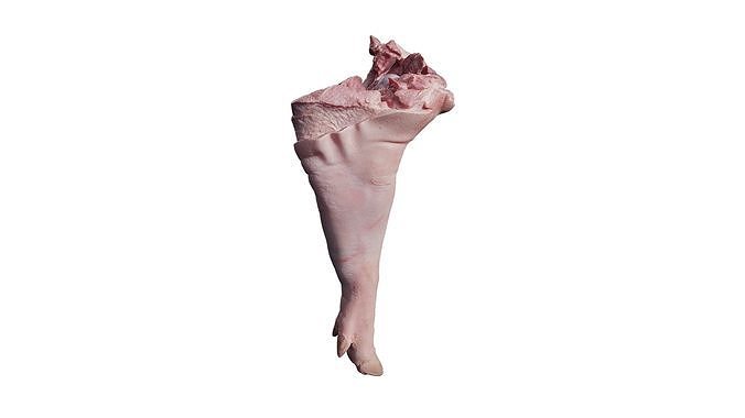 Anydrafts Pork leg 01 Low-poly 3D model