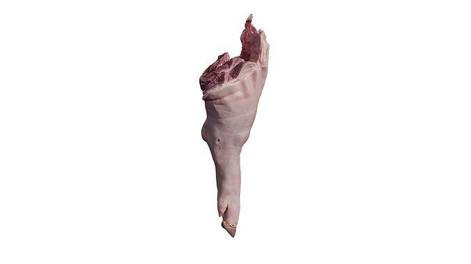 Anydrafts Pork leg 02 Low-poly 3D model