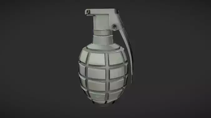 military-style hand grenade 3D model