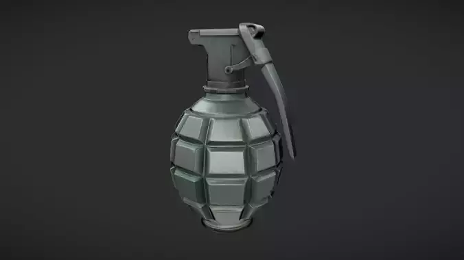 classic hand grenade 3D model