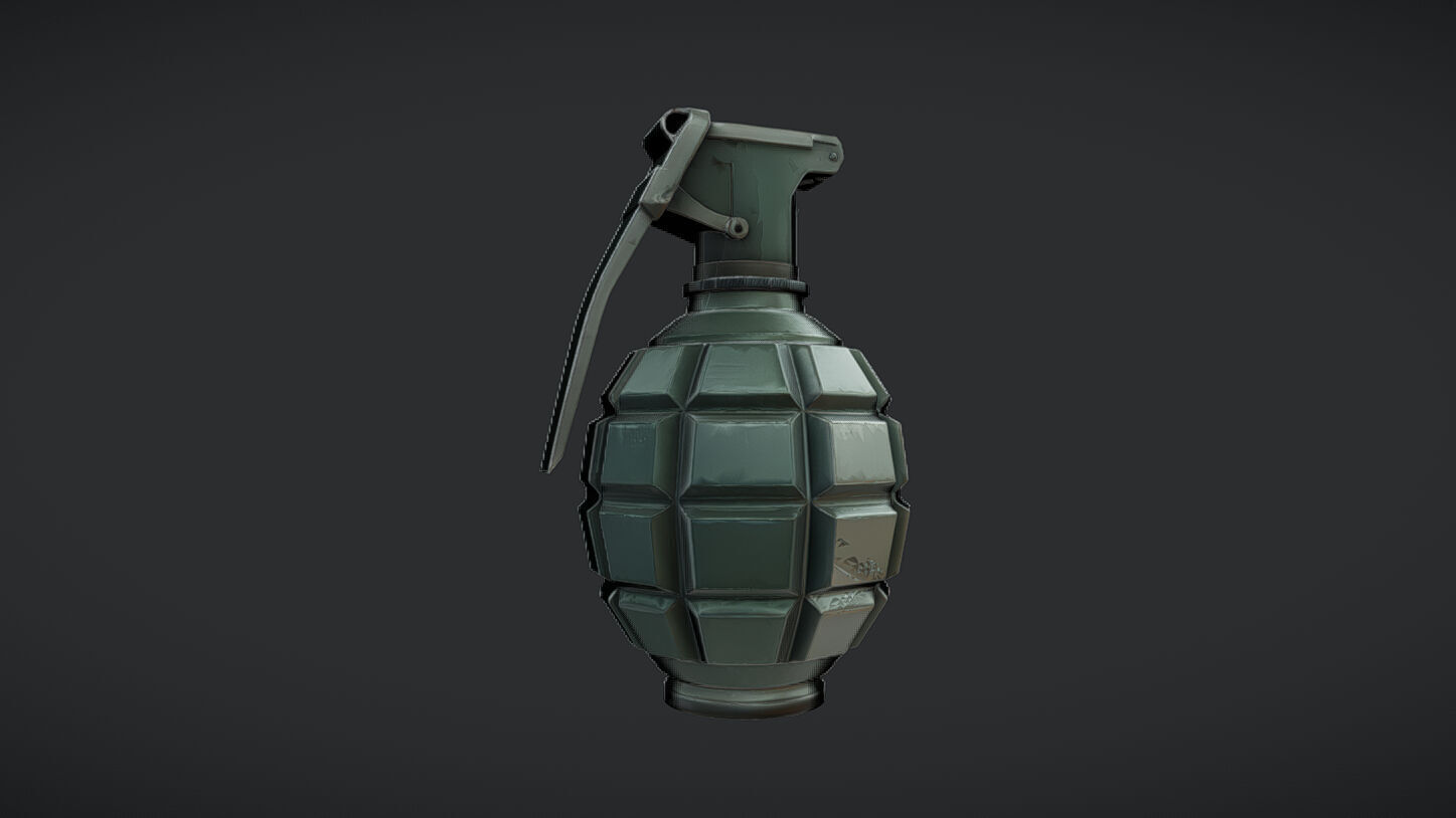 classic hand grenade 3D model_35