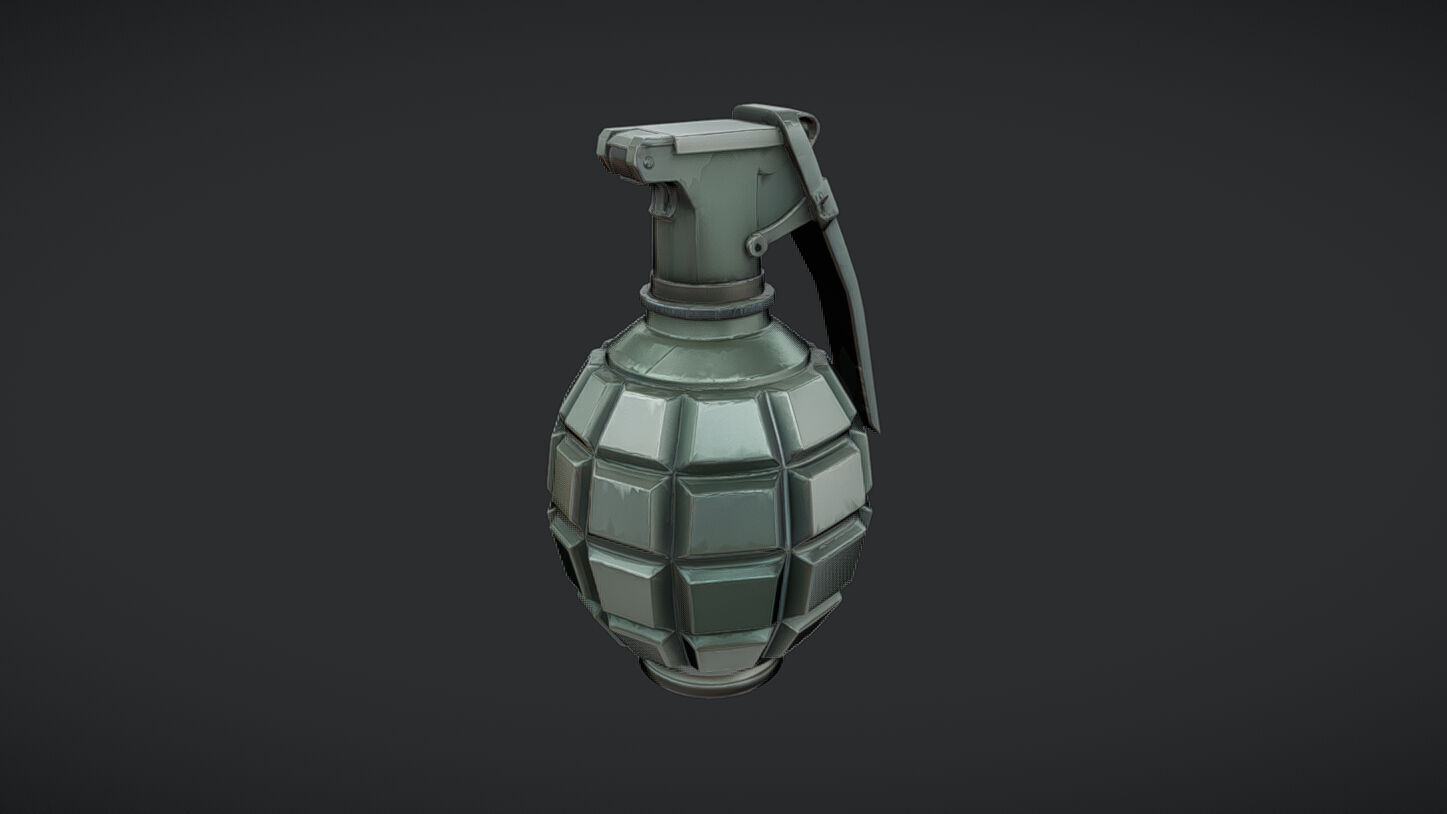 classic hand grenade 3D model_38