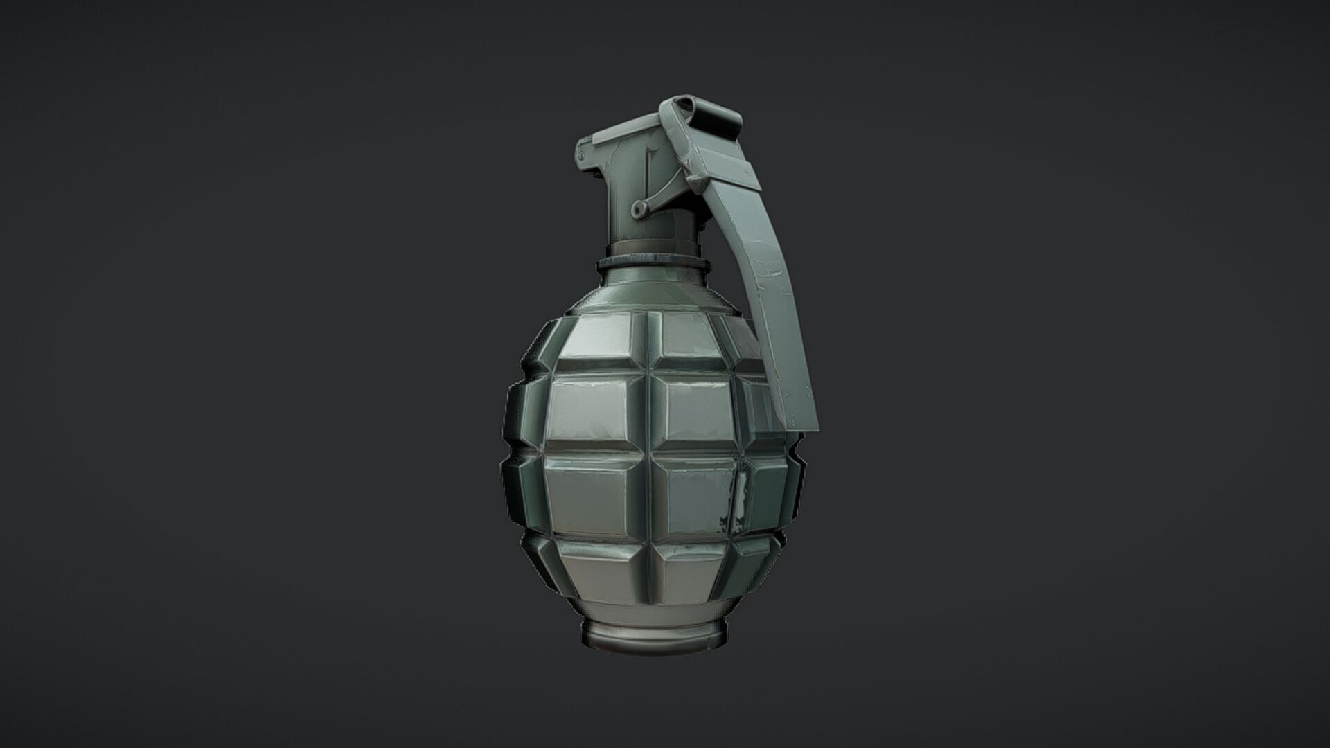 classic hand grenade 3D model_1