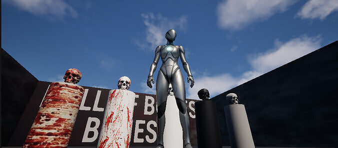 UNREAL ENGINE HALL OF BONES 1 UNREAL ENGINE 5 5 4 PROJECT 3D model