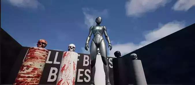 UNREAL ENGINE HALL OF BONES 1 UNREAL ENGINE 5 5 4 PROJECT