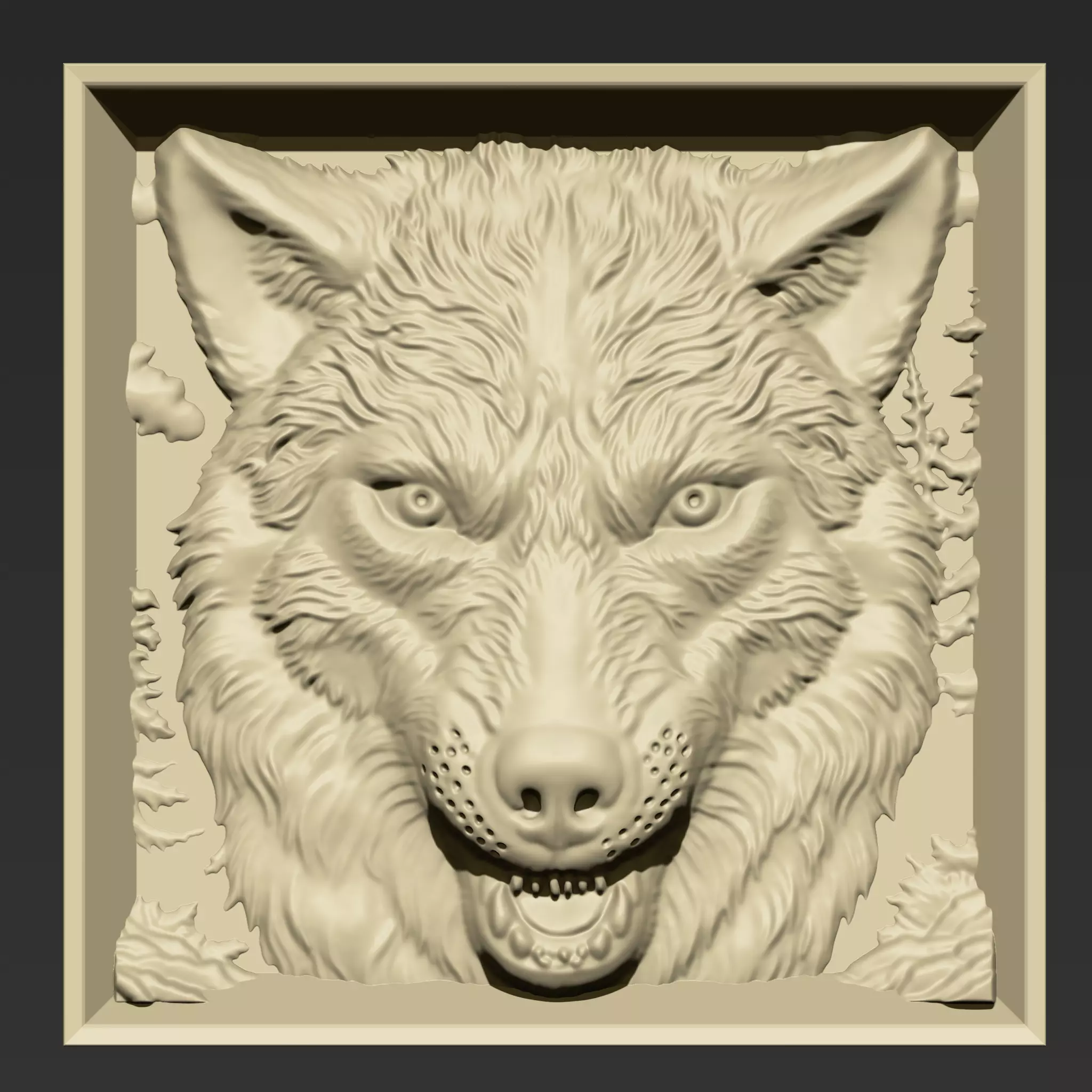 Wolf Head A13 3D print model