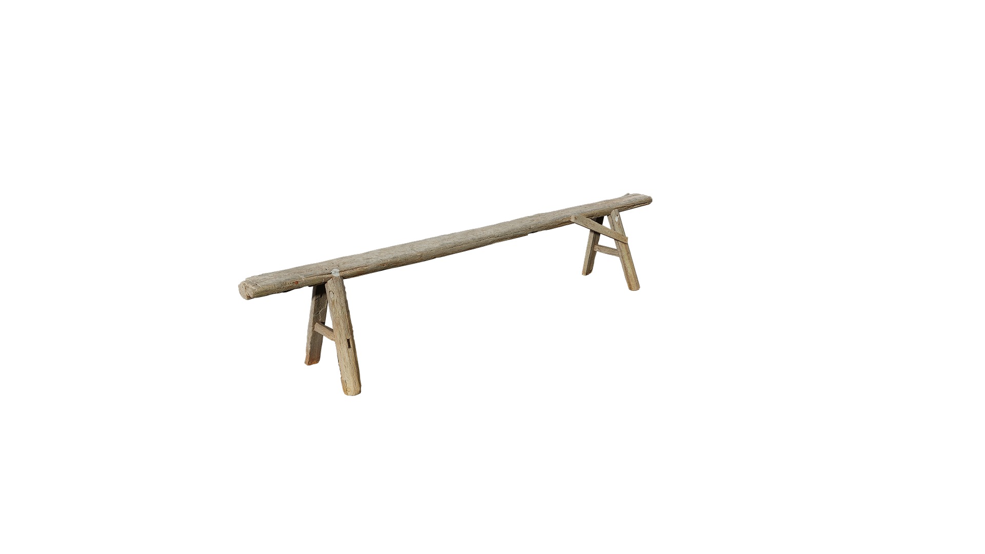 Anydrafts Wooden bench 03 Low-poly 3D model_8