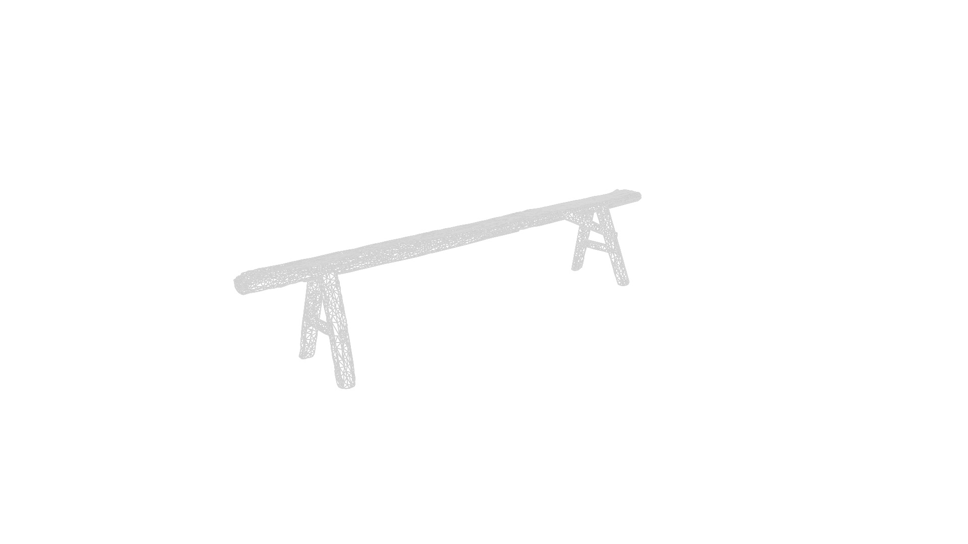 Anydrafts Wooden bench 03 Low-poly 3D model_9