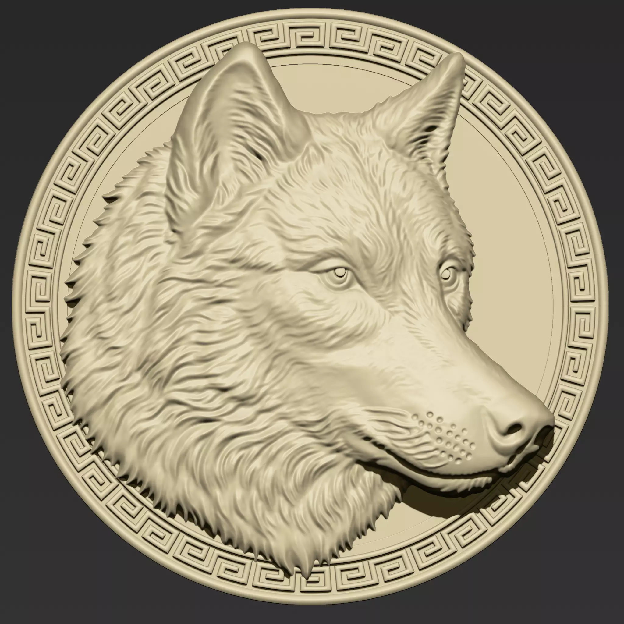 Wolf Head A15 3D print model