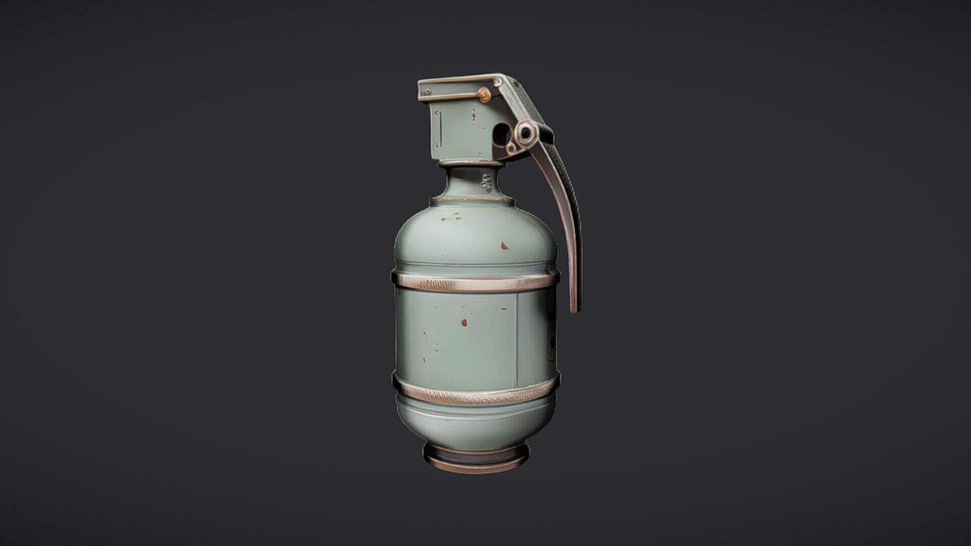 green military hand grenade 3D model_27
