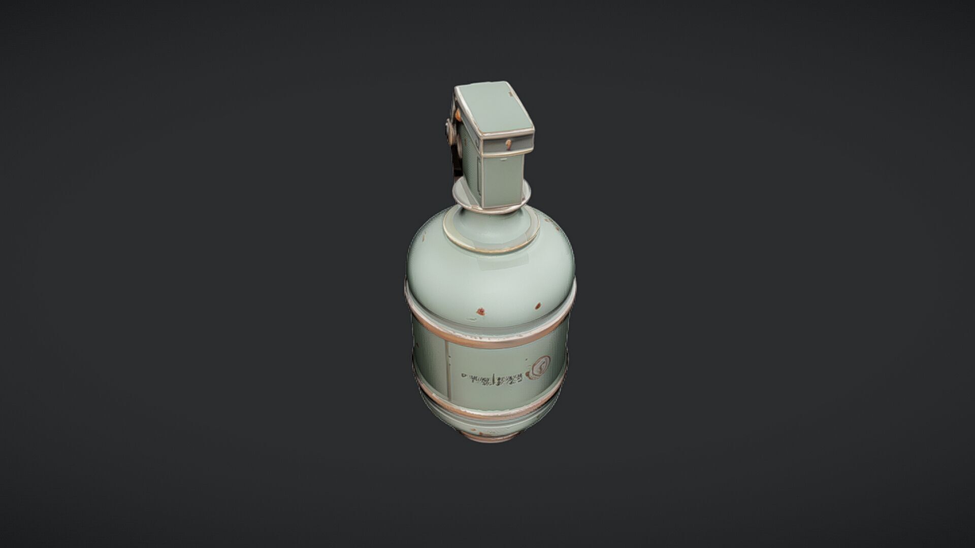 green military hand grenade 3D model_13