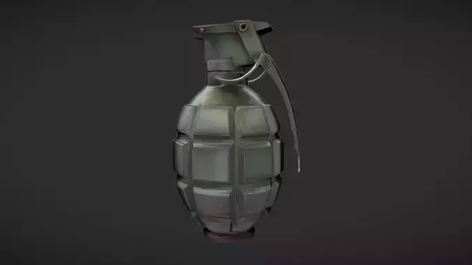 fragmentation hand grenade 3D model